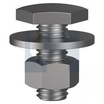 Fascia Bolt Assembly Grade 4.6 Zinc Plated - Metric