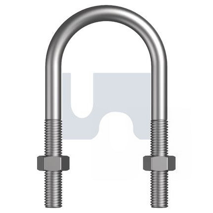 U-Bolt With 2 Nuts Stainless Steel 316 - Metric