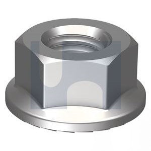 Serrated Flange Hex Nut Stainless Steel 316 - Metric
