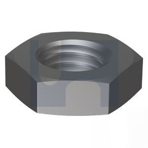 Hex Lock Half Nut Zinc Plated - Metric