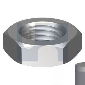 Hex Lock Half Nut Stainless Steel 316 Unc - Imperial
