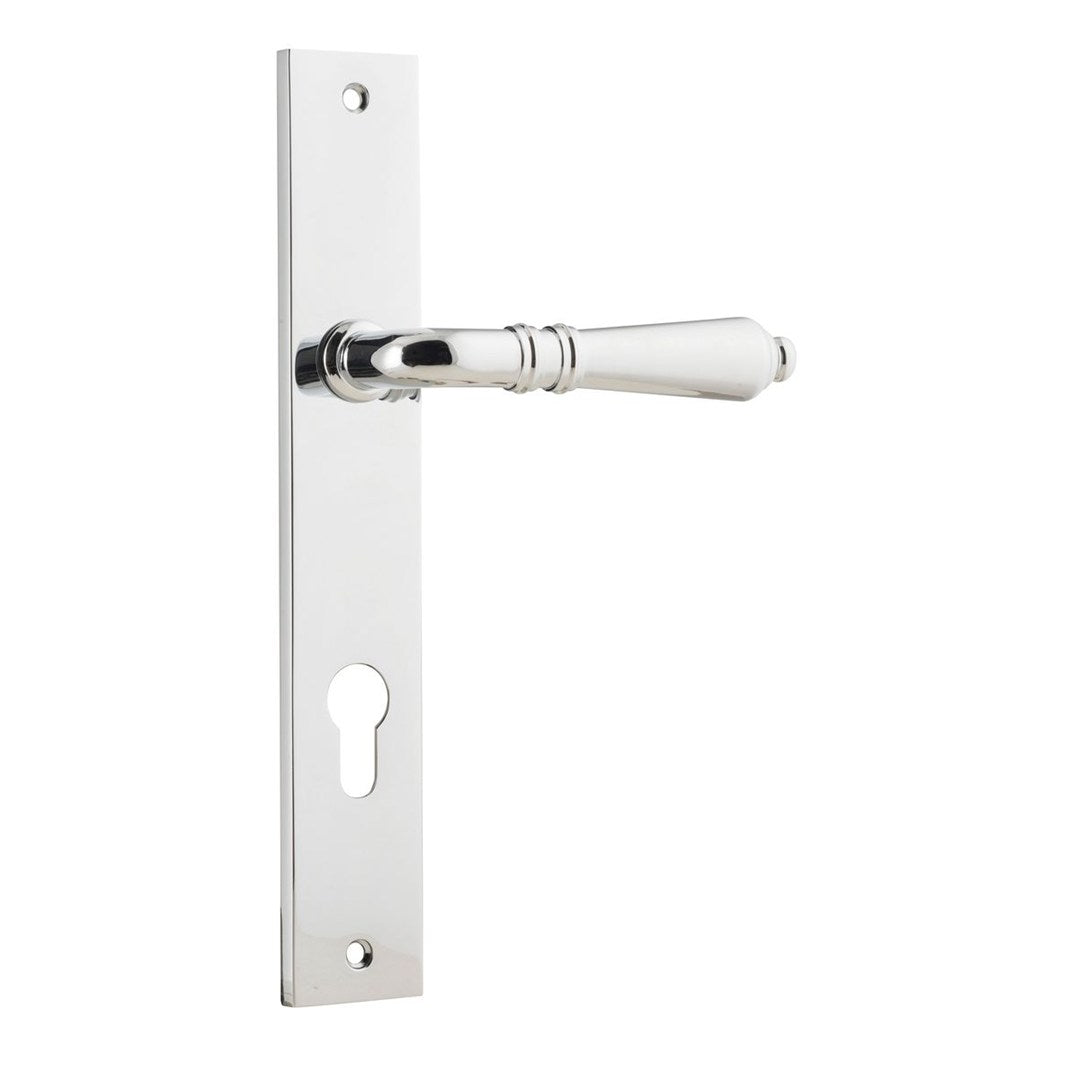 Iver Sarlat Entrance Lever Set Rect Backplate 240 X 38 X 55mm