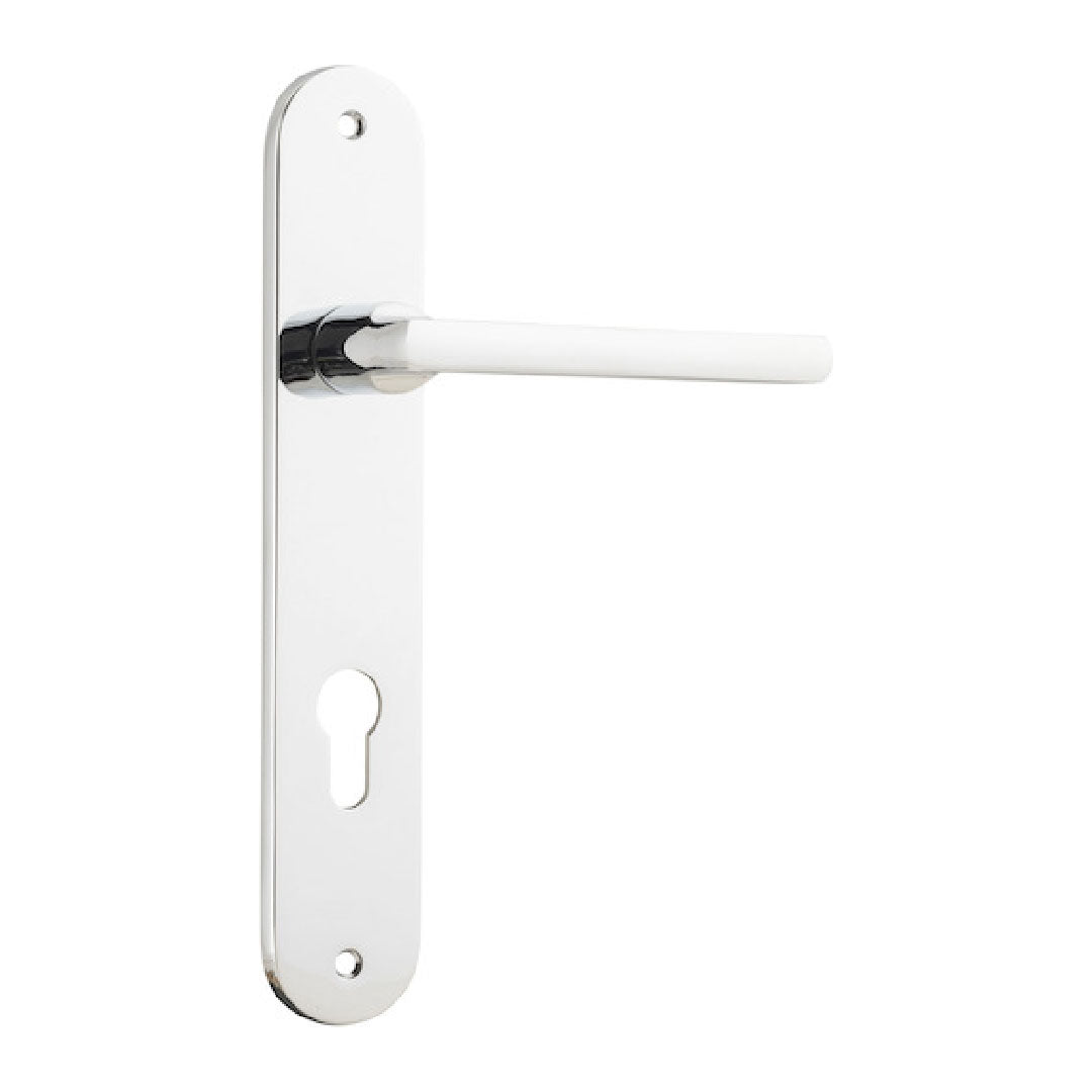 IVER BALTIMORE ENTRANCE LEVER SET OVAL BACKPLATE 230 X 40 X 55MM