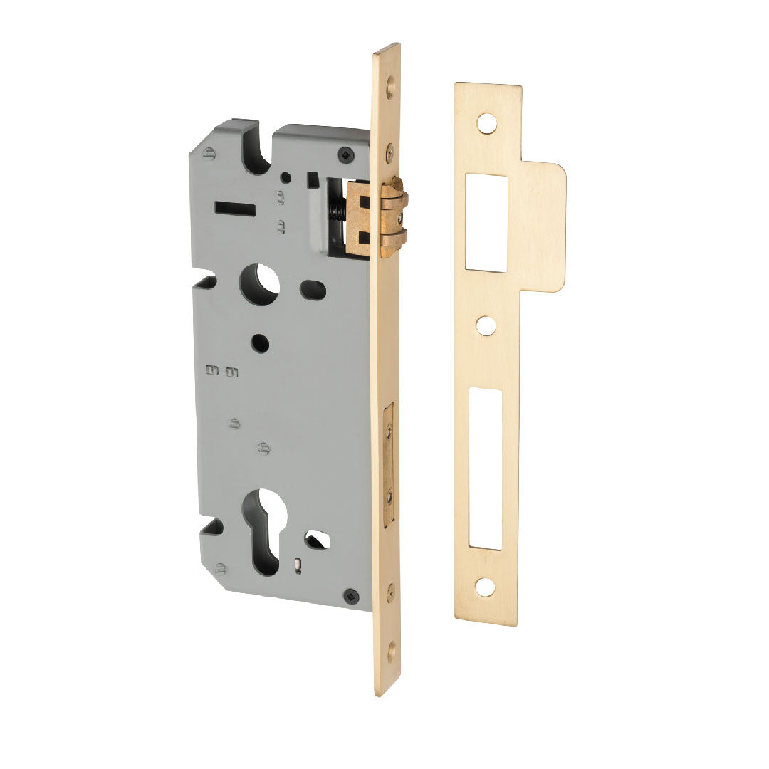 IVER ROLLER MORTICE LOCK EURO 45MM BACKSET