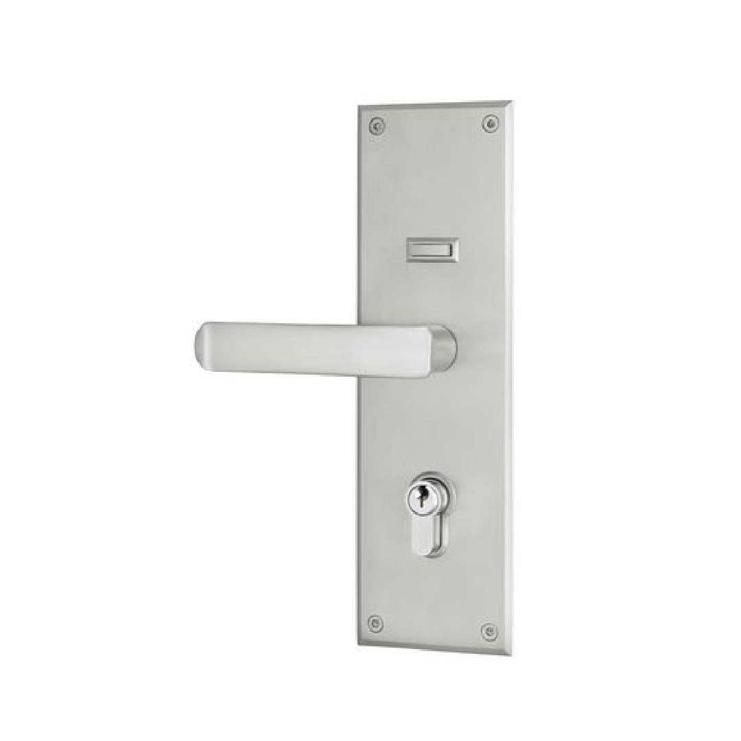 GAINSBOROUGH TRILOCK OMNI ALLURE ENTRANCE LEVER SET WITH 600MM PULL HANDLE DBL CYLINDER