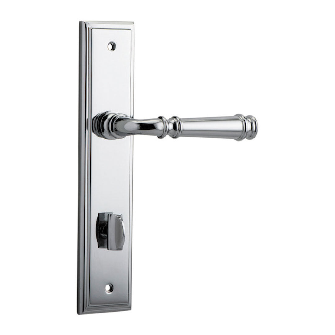 IVER VERONA PRIVACY LEVER SET STEPPED BACKPLATE 237 X 50 X 58MM