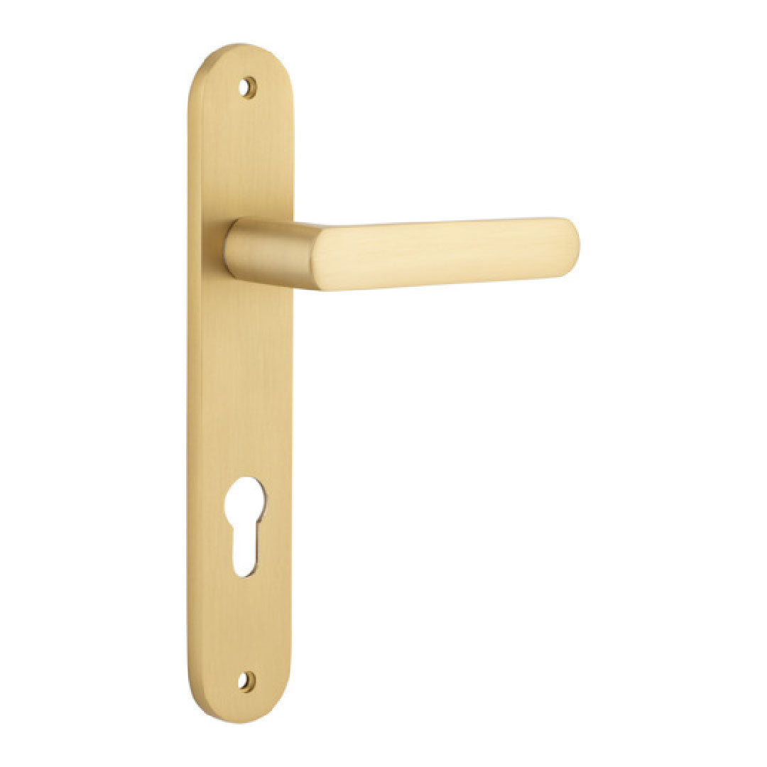 Iver Osaka Entrance Lever Set Oval Backplate 240 X 40 X 55mm