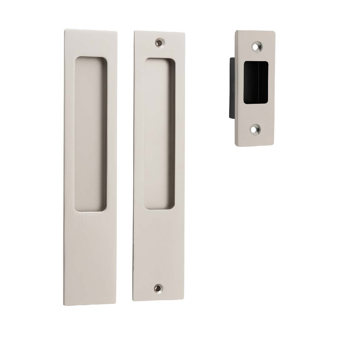 Iver Sliding Door Flush Pull Rect Passage Set 225 X 45mm