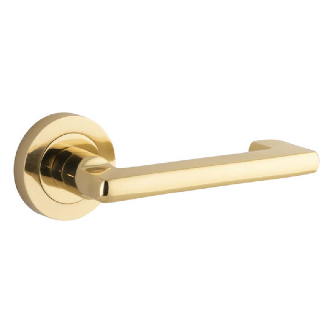 Iver Baltimore Passage Return Lever Set Rnd Backplate 52 X 58mm
