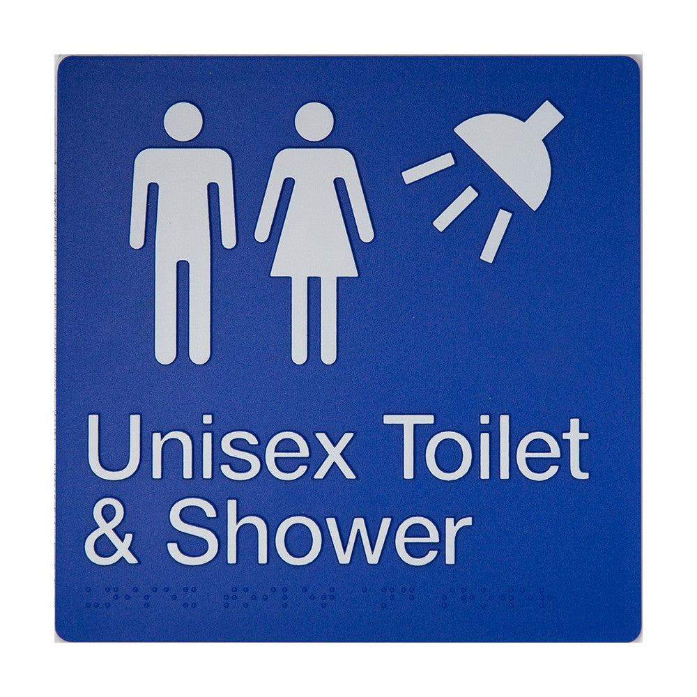 Braille Toilet And Shower Sign