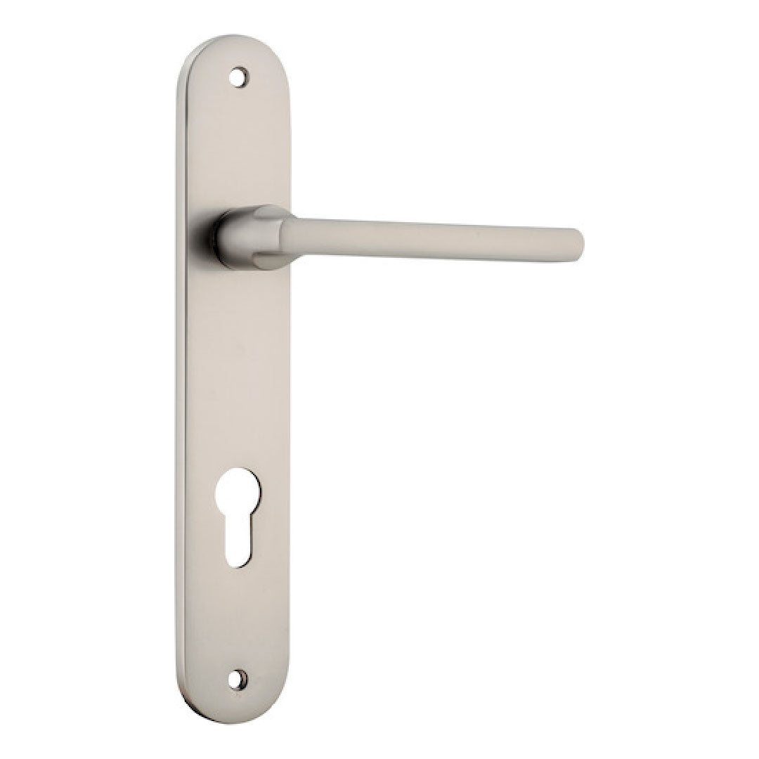 IVER BALTIMORE ENTRANCE LEVER SET OVAL BACKPLATE 230 X 40 X 55MM