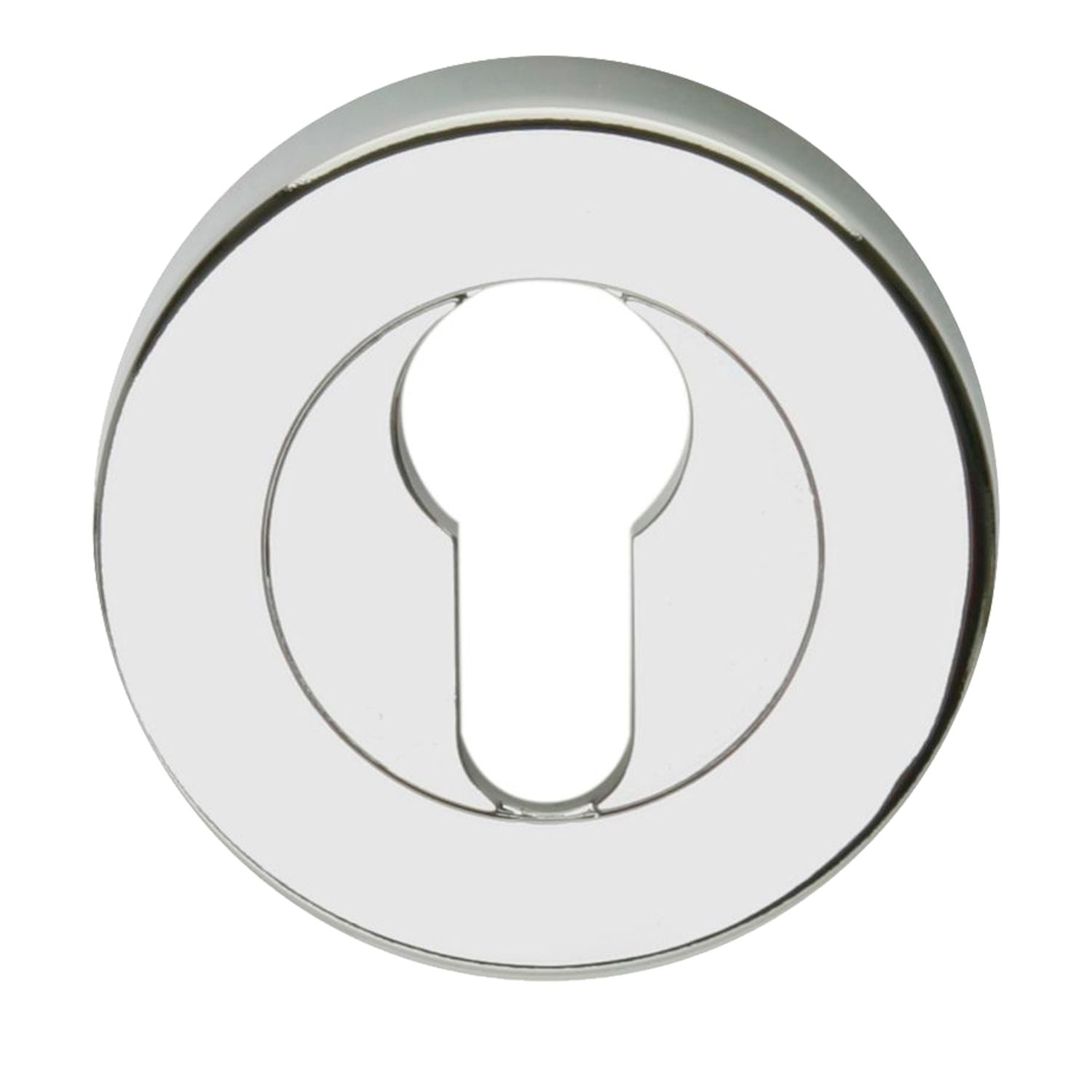 Lockwood Escutcheon Round 55mm Euro Satin Chrome Brushed Velocity