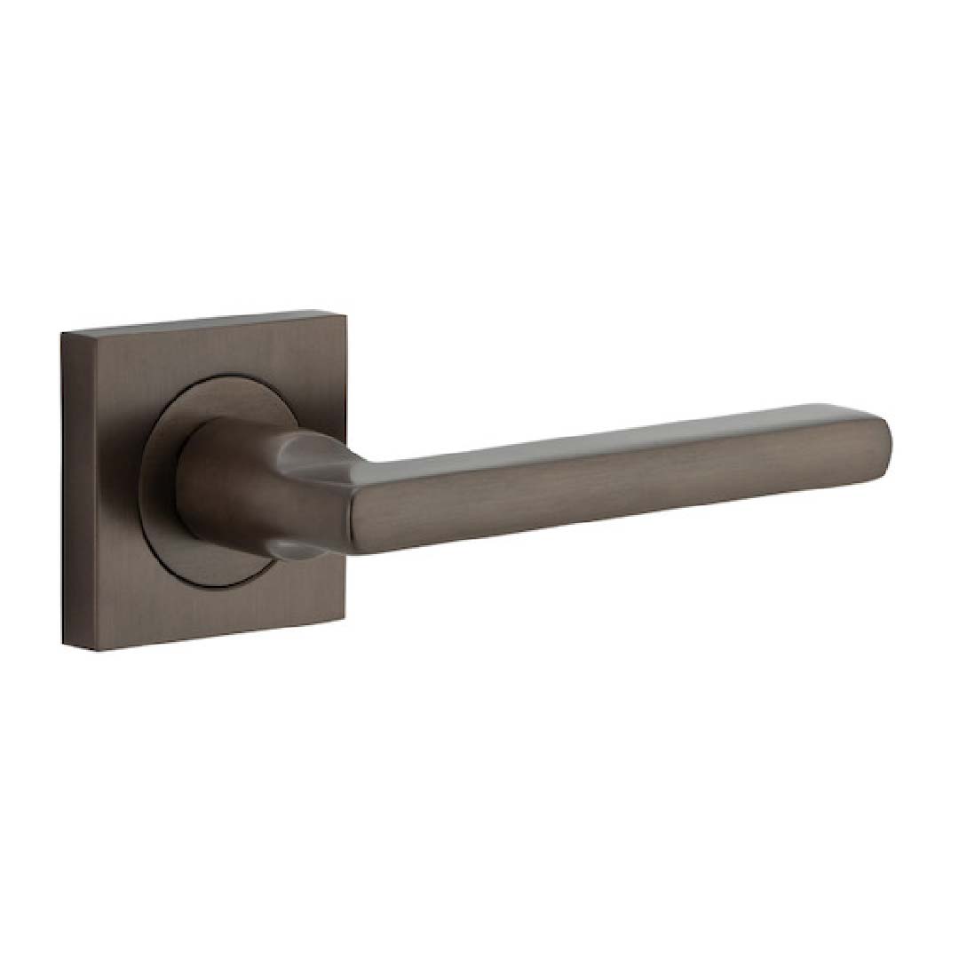 Iver Baltimore Passage Lever Set Sq Backplate 52 X 55mm
