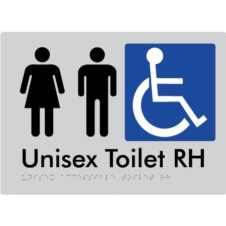 Braille Accessible Toilet Sign