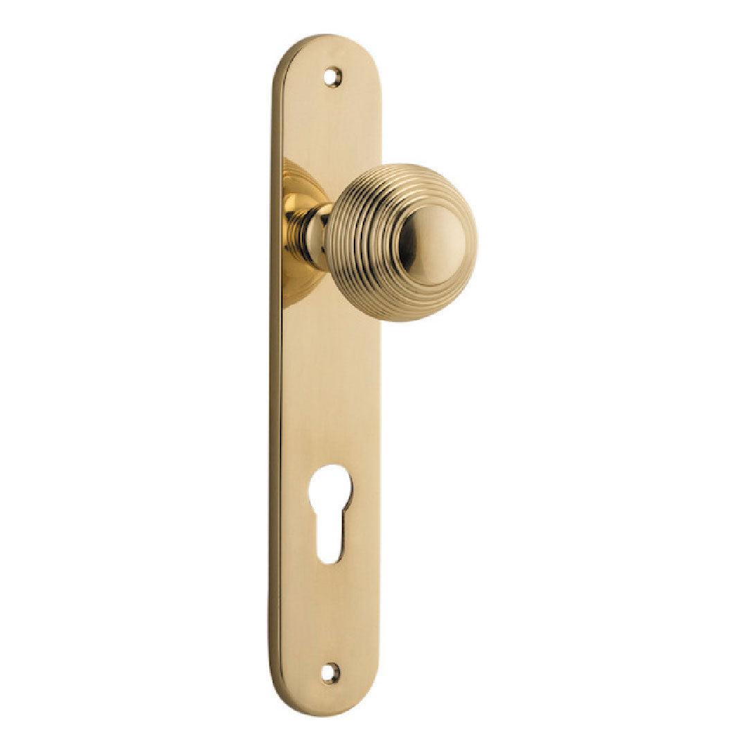 IVER GUILDFORD ENTRANCE LEVER SET OVAL BACKPLATE 240 X 40 X 60MM