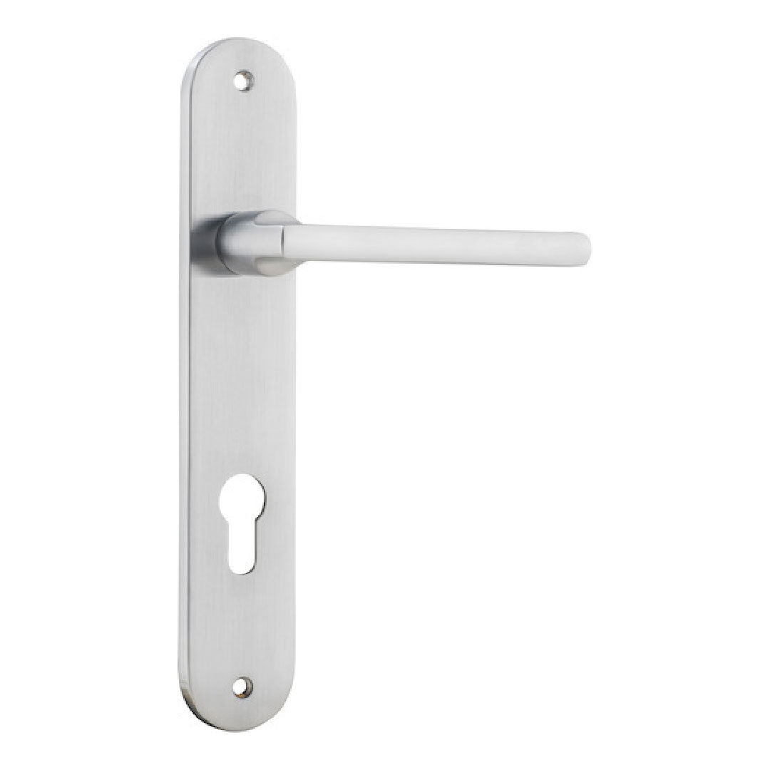IVER BALTIMORE ENTRANCE LEVER SET OVAL BACKPLATE 230 X 40 X 55MM