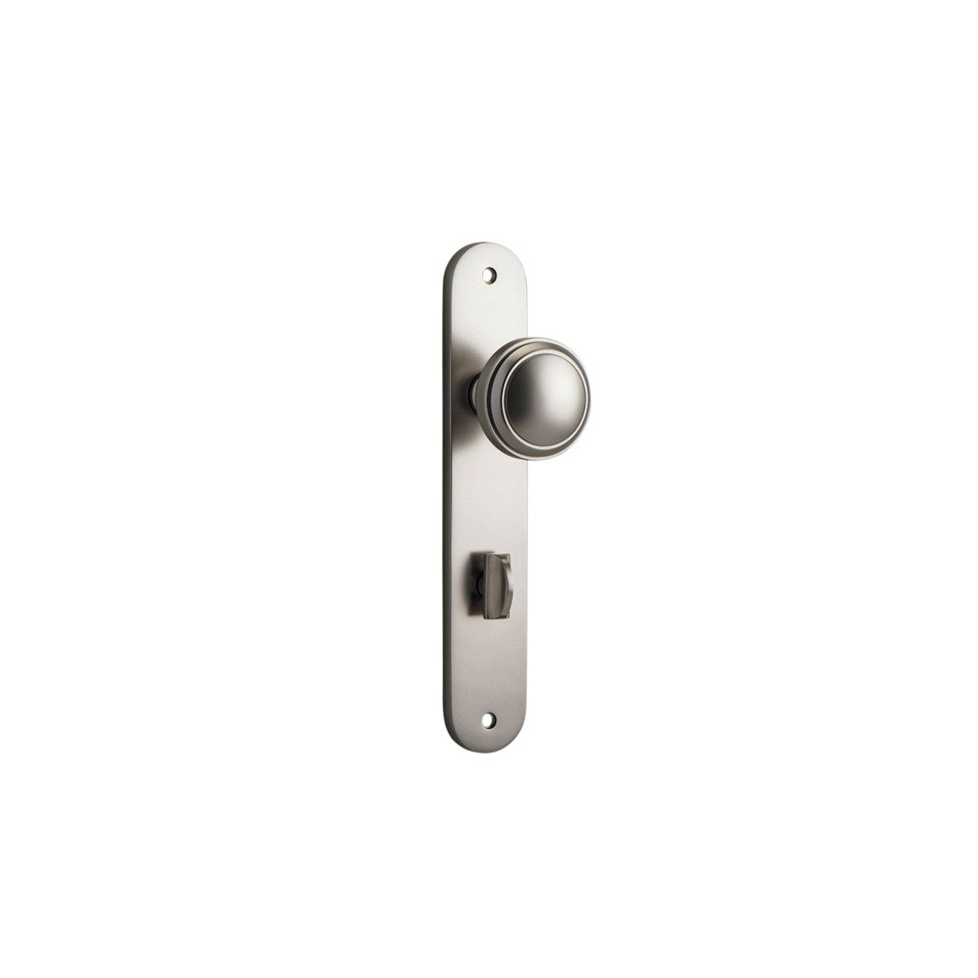 Iver Paddington Privacy Knob Set Oval Backplate 240 X 40mm X 61mm