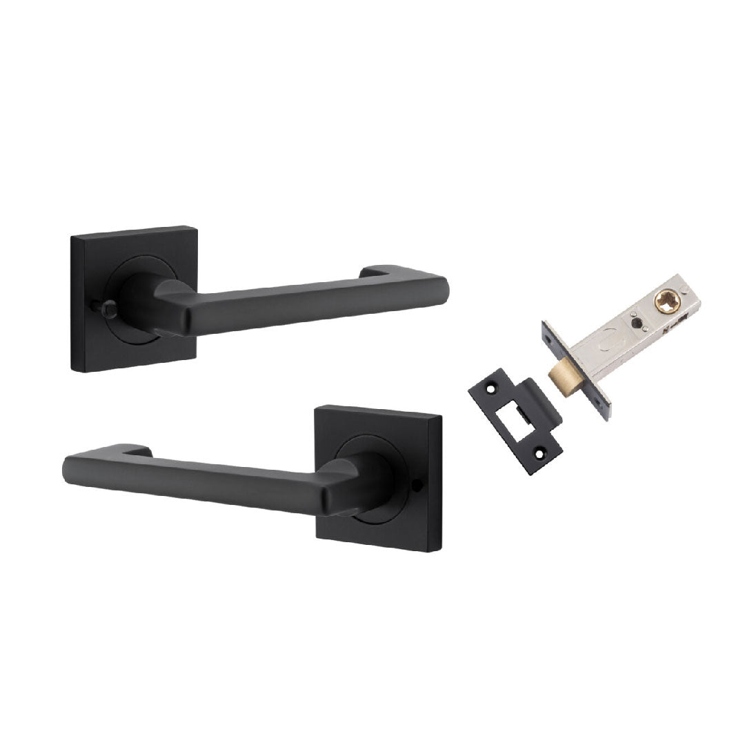 Iver Baltimore Privacy Lever Set Sq Backplate 52 X 55mm