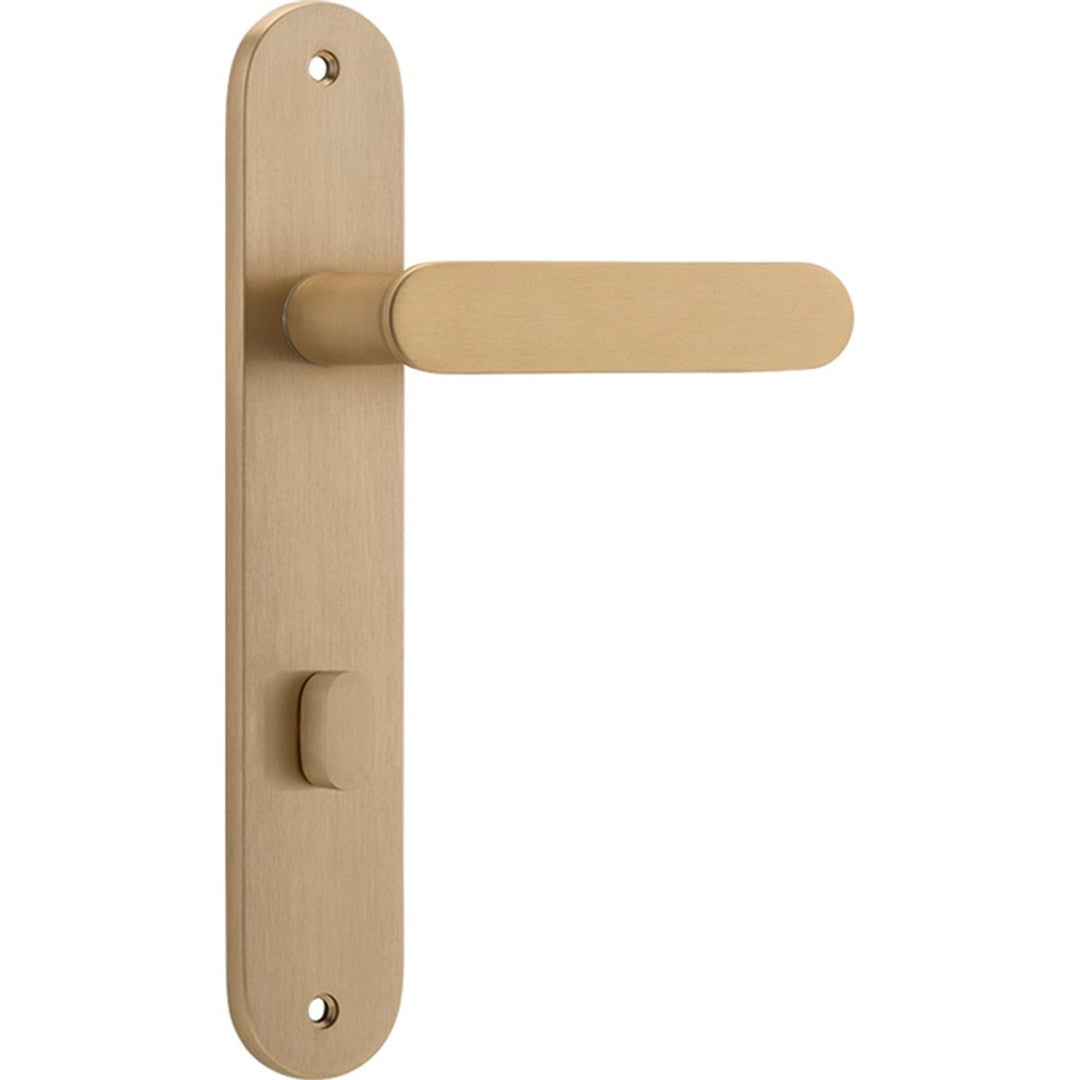 Iver Bronte Privacy Lever Set Oval Backplate 240 X 40 X 53mm