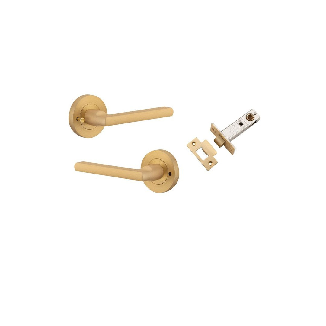 Iver Baltimore Privacy Lever Set Rnd Backplate 52 X 58mm