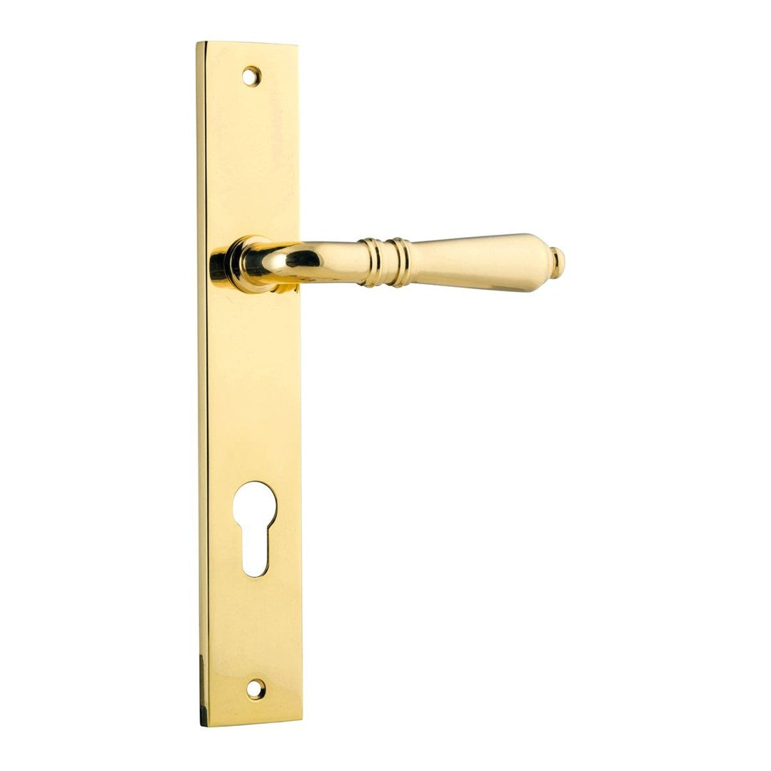 Iver Sarlat Entrance Lever Set Rect Backplate 240 X 38 X 55mm