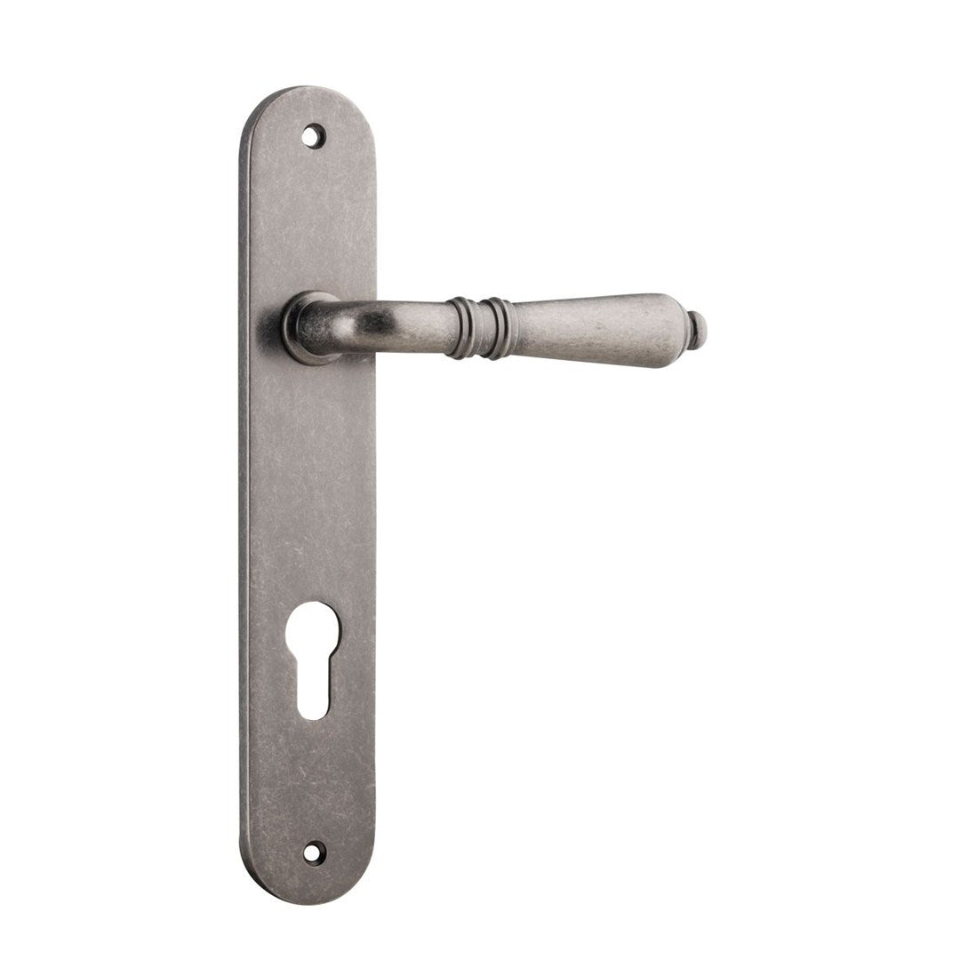 Iver Sarlat Entrance Lever Set Oval Backplate 230 X 40 X 53mm