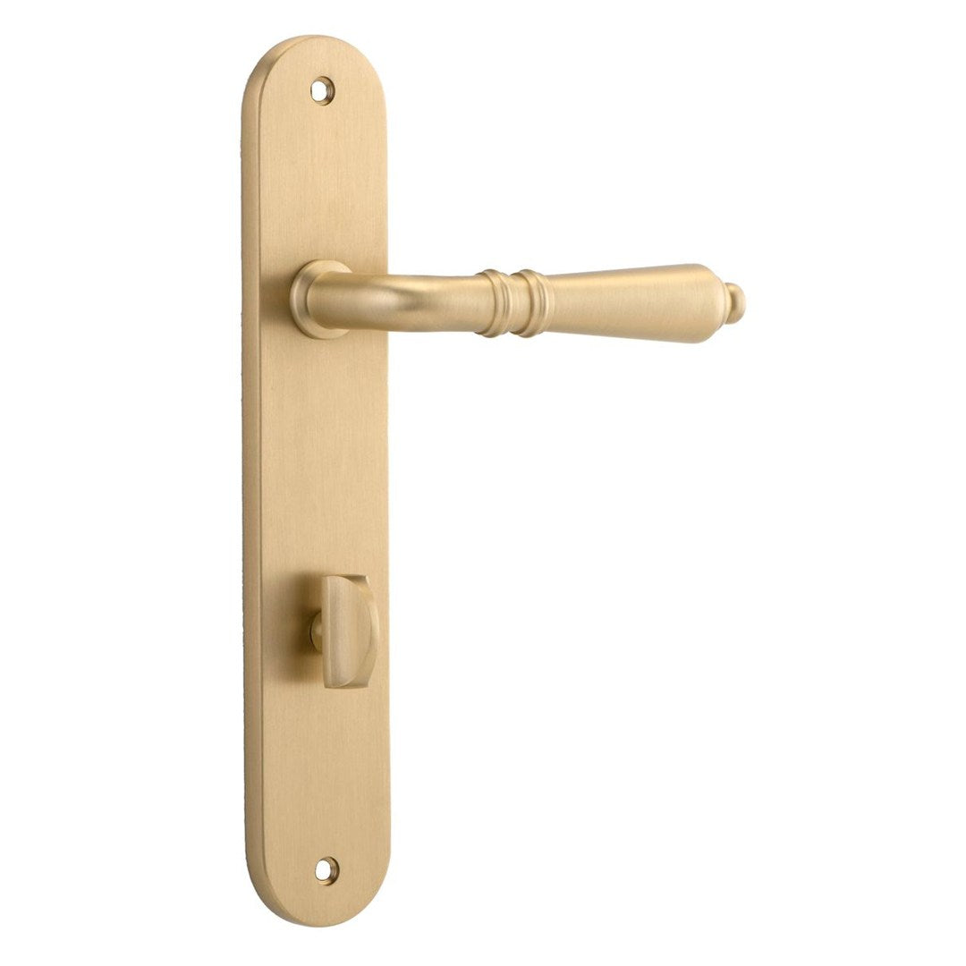Iver Sarlat Privacy Lever Set Oval Backplate 240 X 40 X 53mm