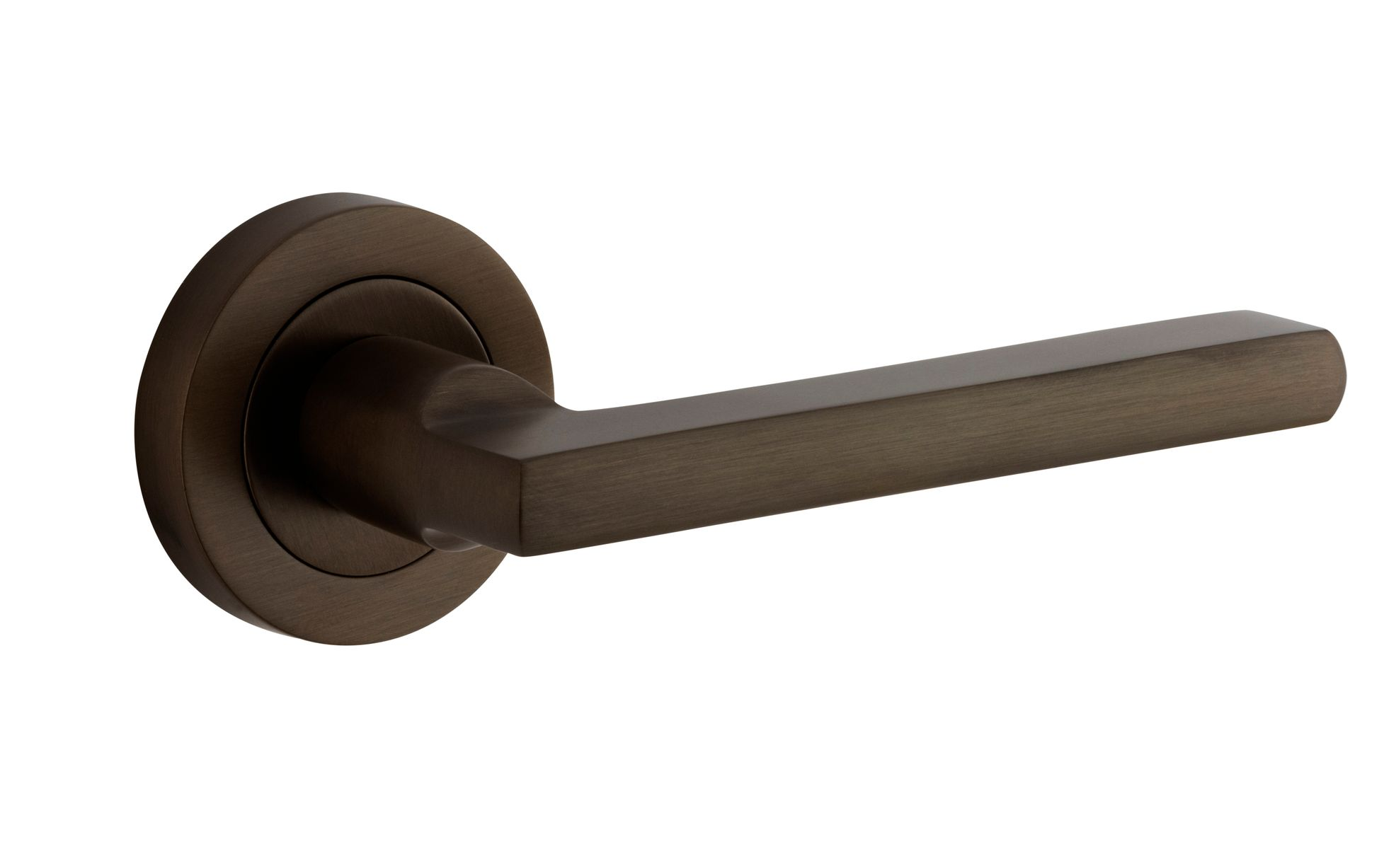 Iver Baltimore Passage Lever 1/2 Rnd Backplate Left Hand 52 X 58mm