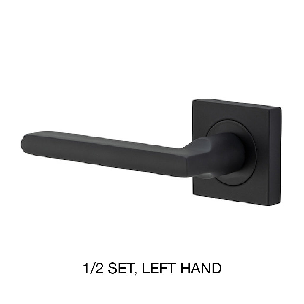 Iver Baltimore Lever 1/2 Set 52 X 55mm Left Sq Backplate