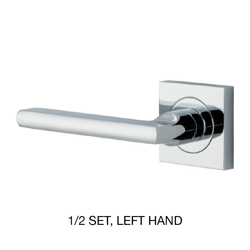 Iver Baltimore Lever 1/2 Set 52 X 55mm Left Sq Backplate