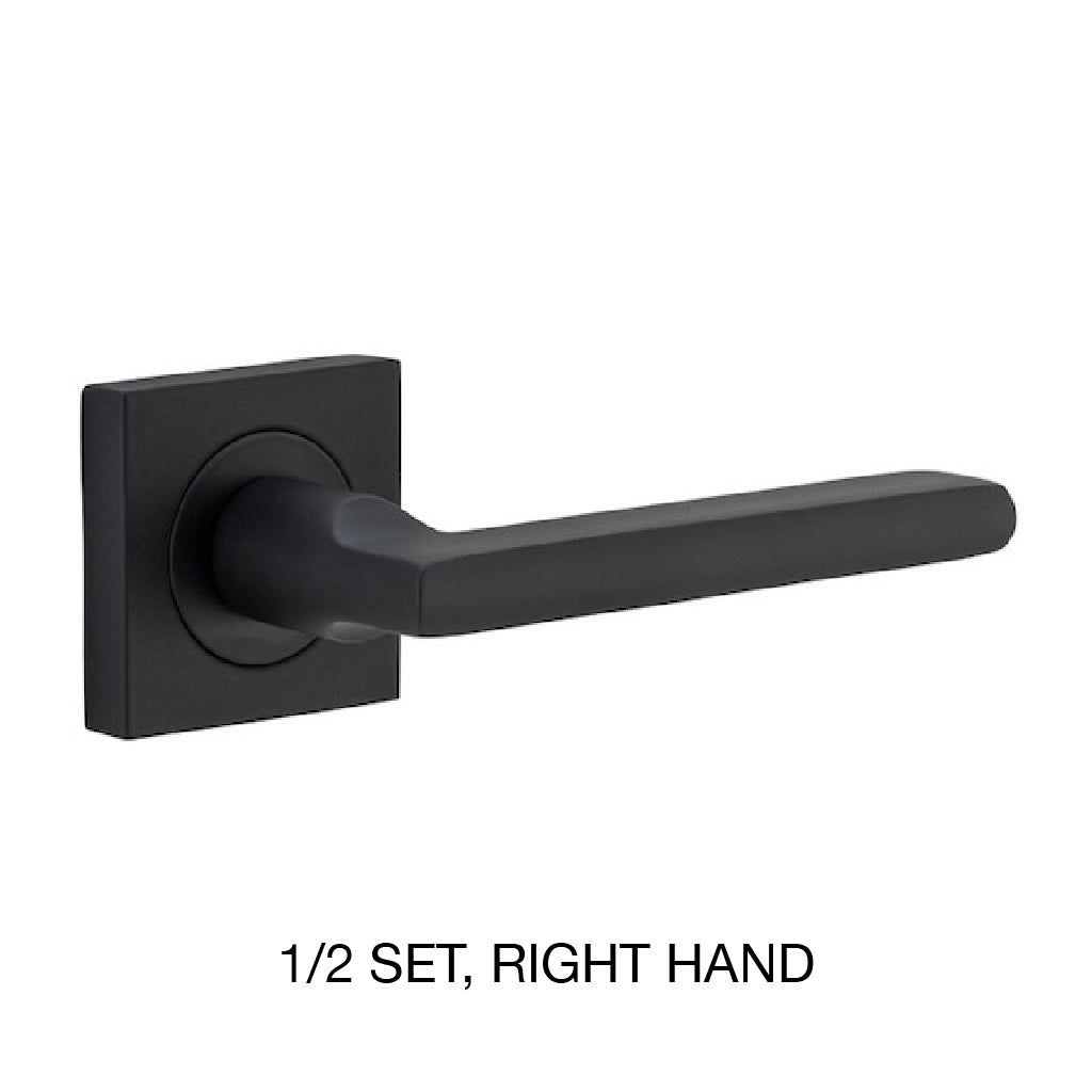 Iver Baltimore Passage Lever Set Sq Backplate 52 X 55mm