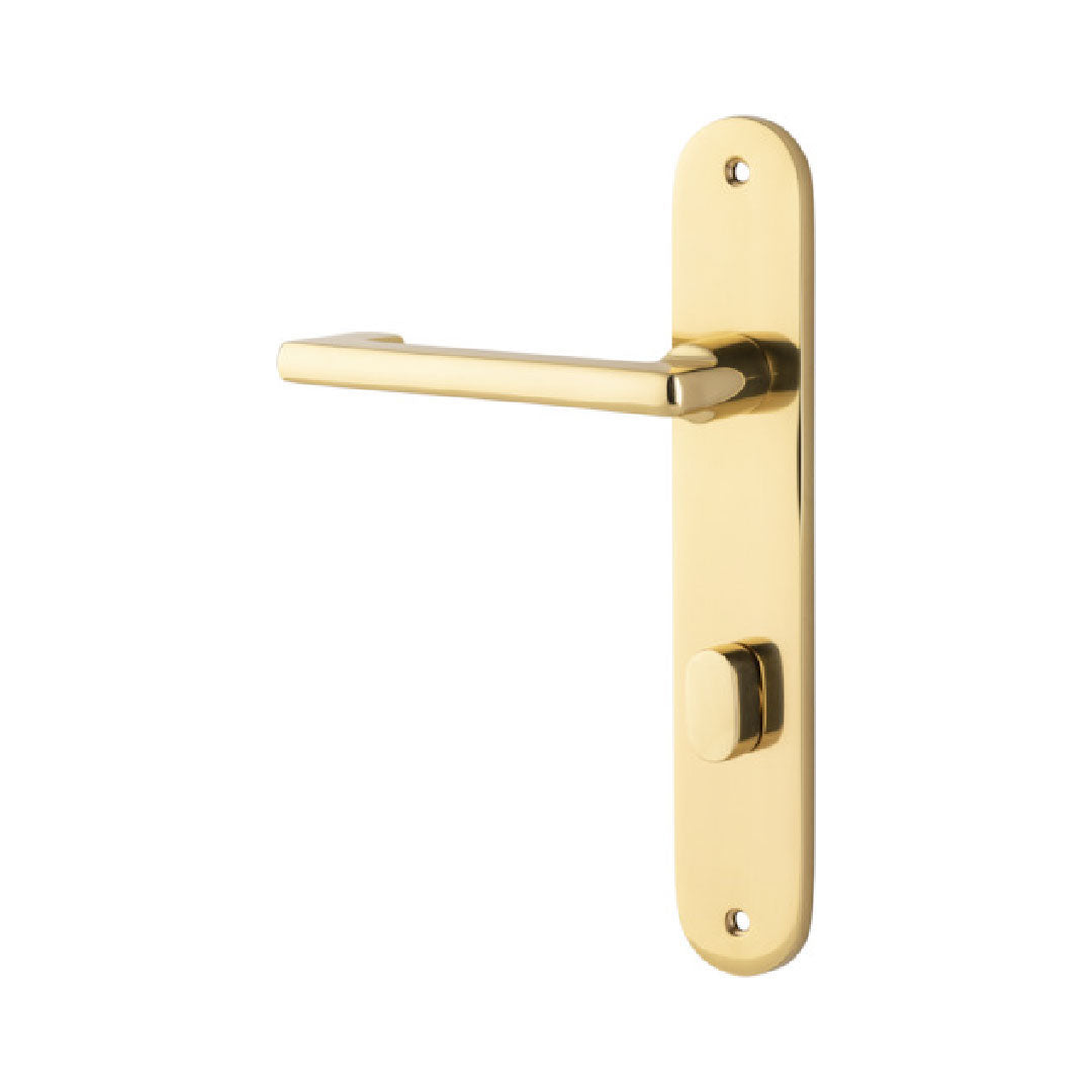 IVER BALTIMORE LEVER 1/2 SET OVAL BACKPLATE LEFT HAND 230 X 40 X 55MM