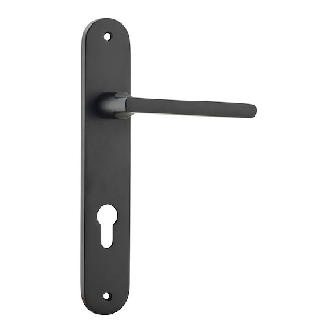 IVER BALTIMORE ENTRANCE LEVER SET OVAL BACKPLATE 230 X 40 X 55MM