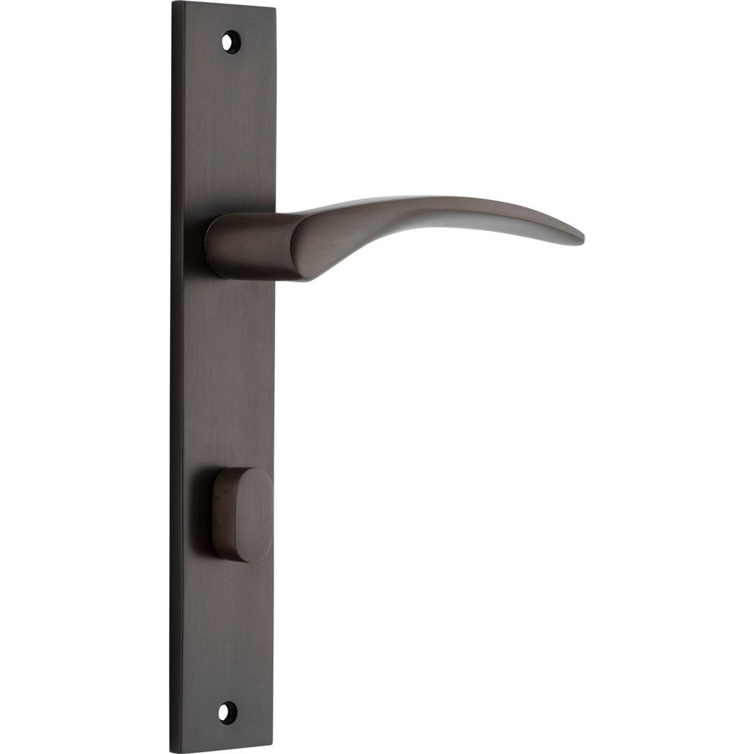 Iver Oxford Privacy Lever Set Rect Backplate 240 X 38 X 60mm