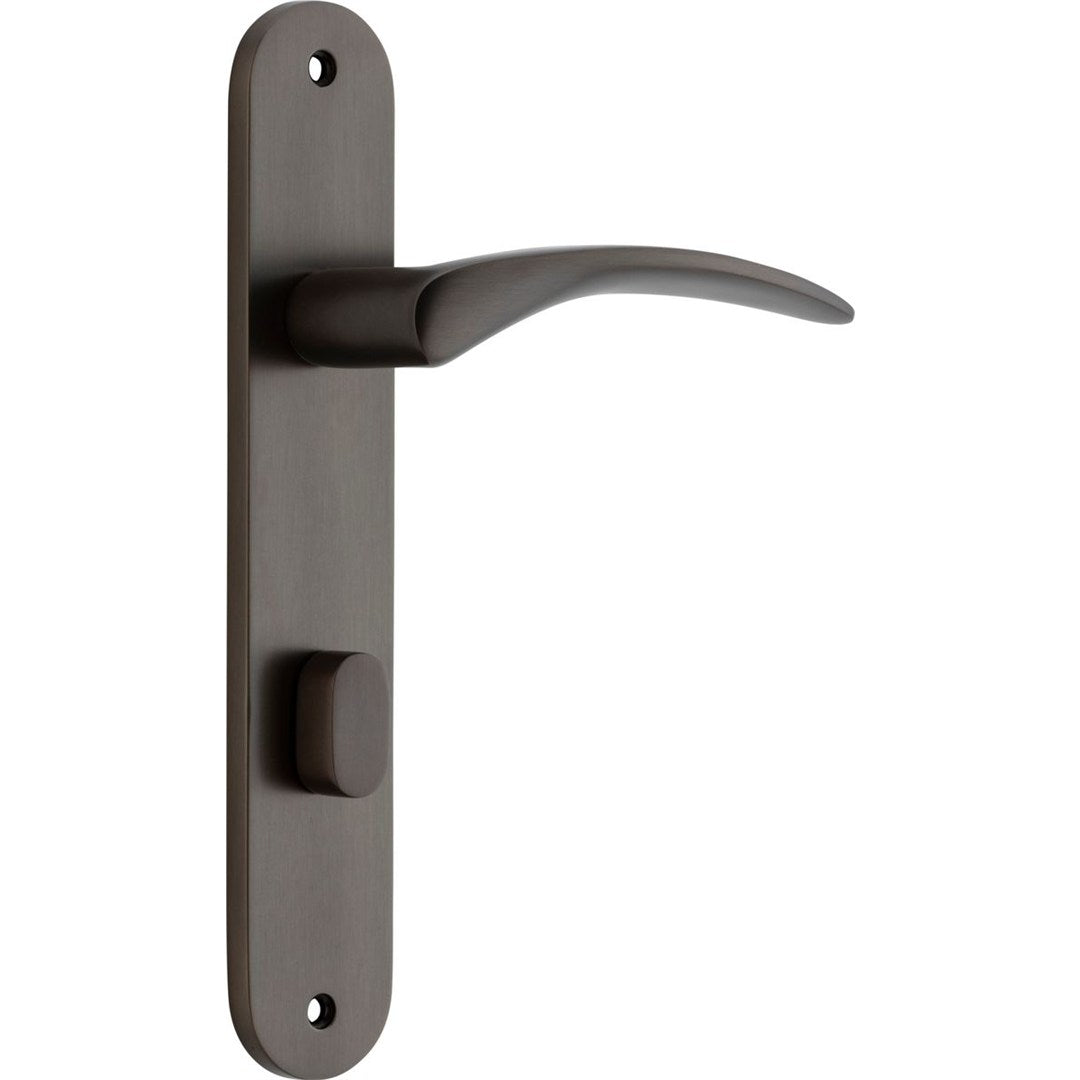 Iver Oxford Privacy Lever Set Oval Backplate 237 X 50 X 60mm