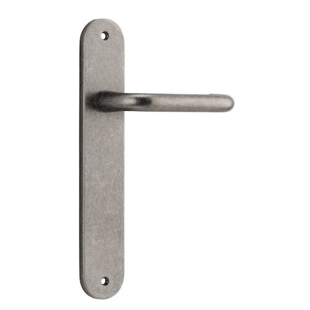 Iver Oslo Entrance Lever Set Oval Backplate 230 X 40 X 57mm
