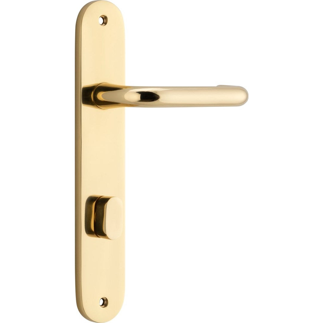 Iver Oslo Privacy Lever Set Oval Backplate 230 X 40 X 57mm