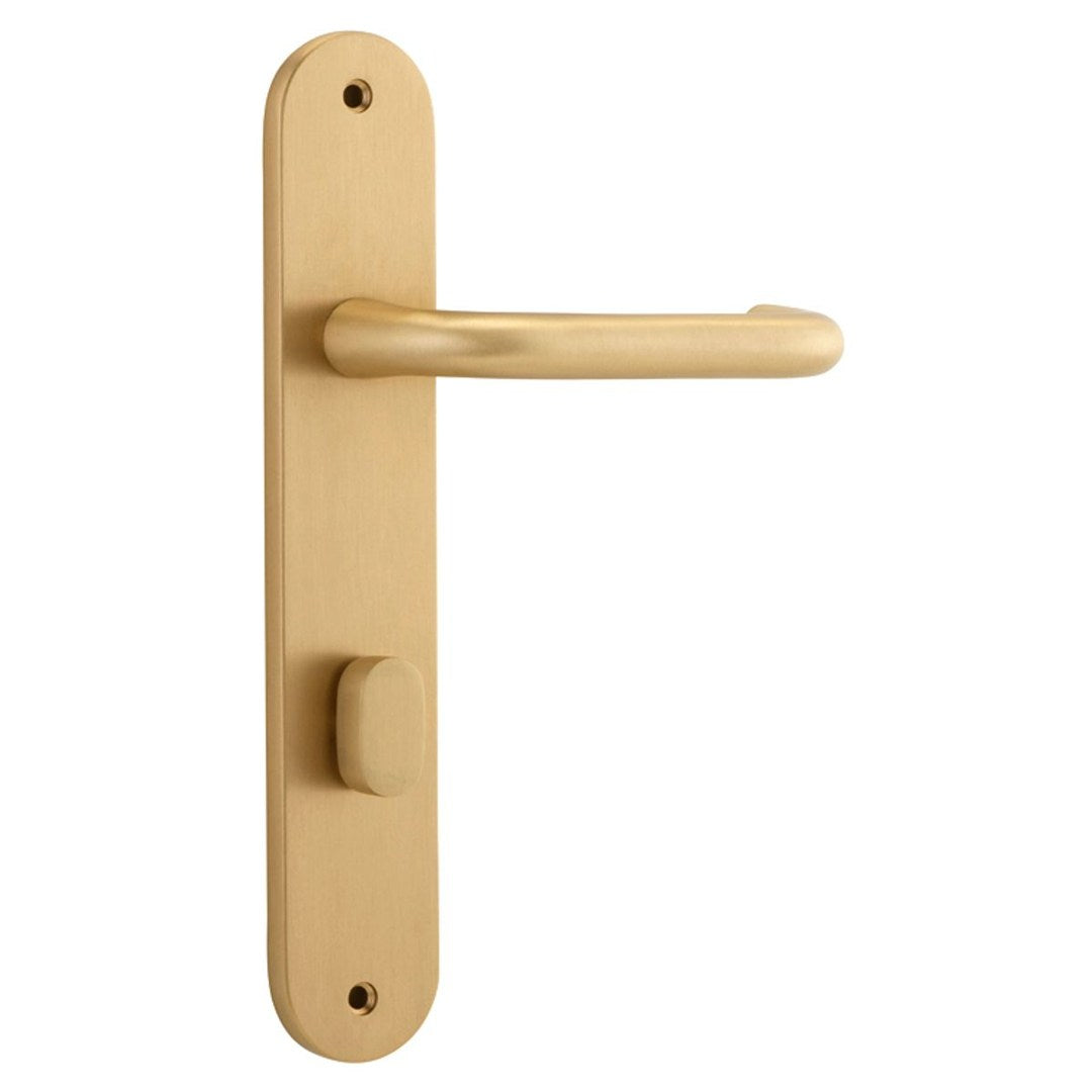 Iver Oslo Privacy Lever Set Oval Backplate 230 X 40 X 57mm