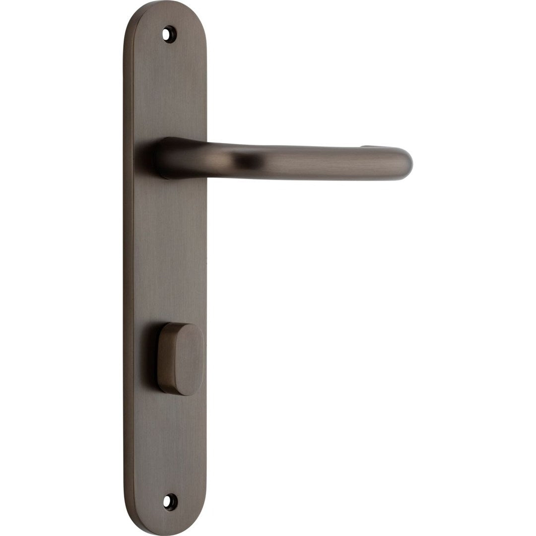 Iver Oslo Privacy Lever Set Oval Backplate 230 X 40 X 57mm