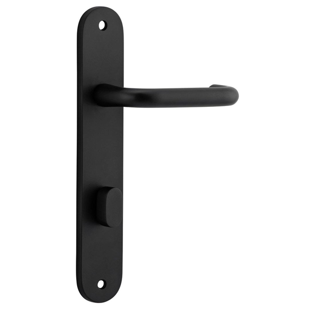 Iver Oslo Privacy Lever Set Oval Backplate 230 X 40 X 57mm