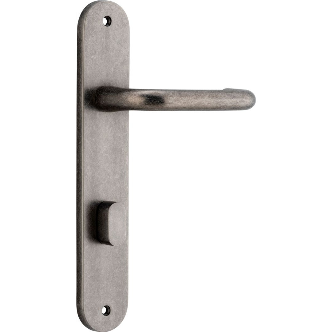 Iver Oslo Privacy Lever Set Oval Backplate 230 X 40 X 57mm