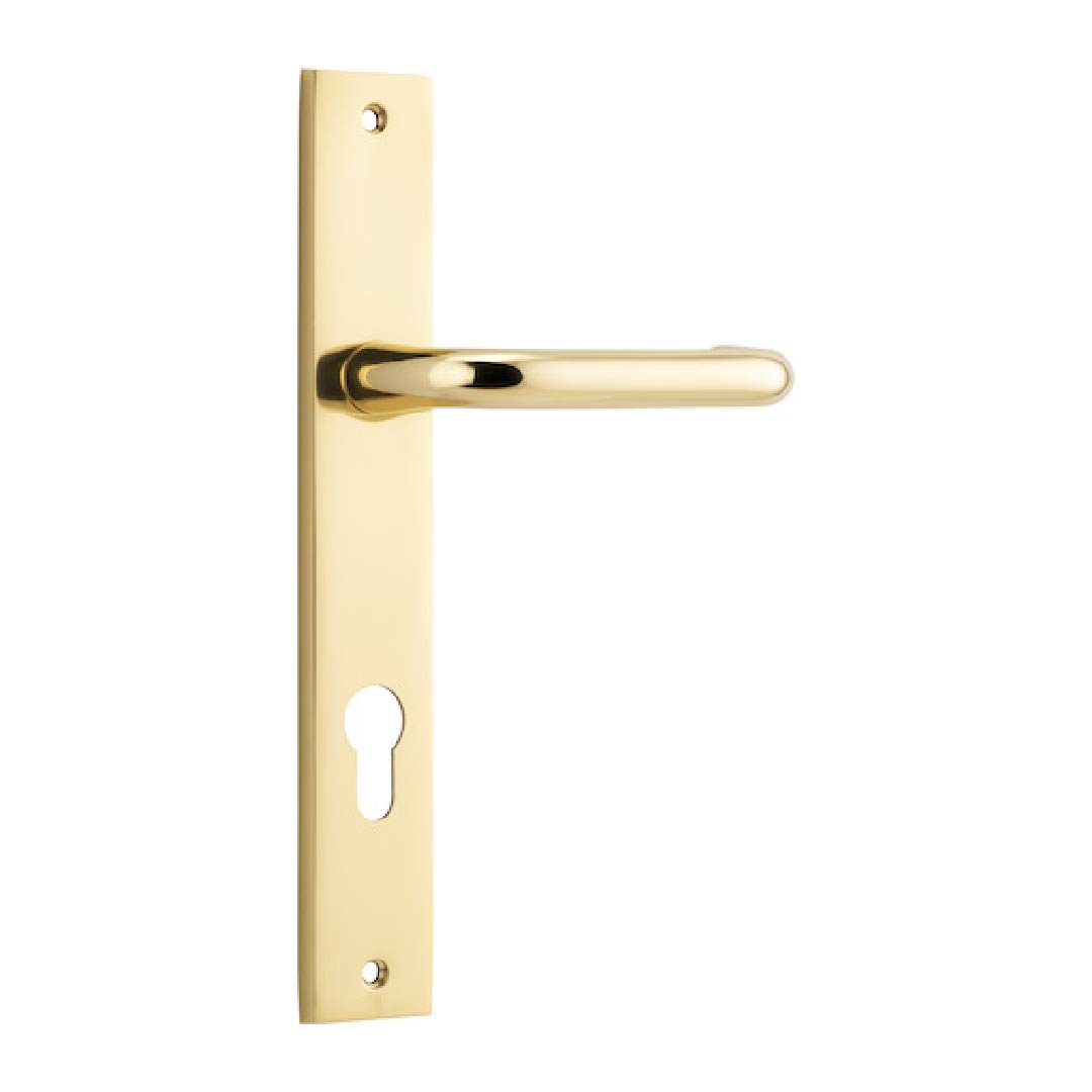 IVER OSLO ENTRANCE LEVER SET RECT BACKPLATE 237 X 50 X 57MM