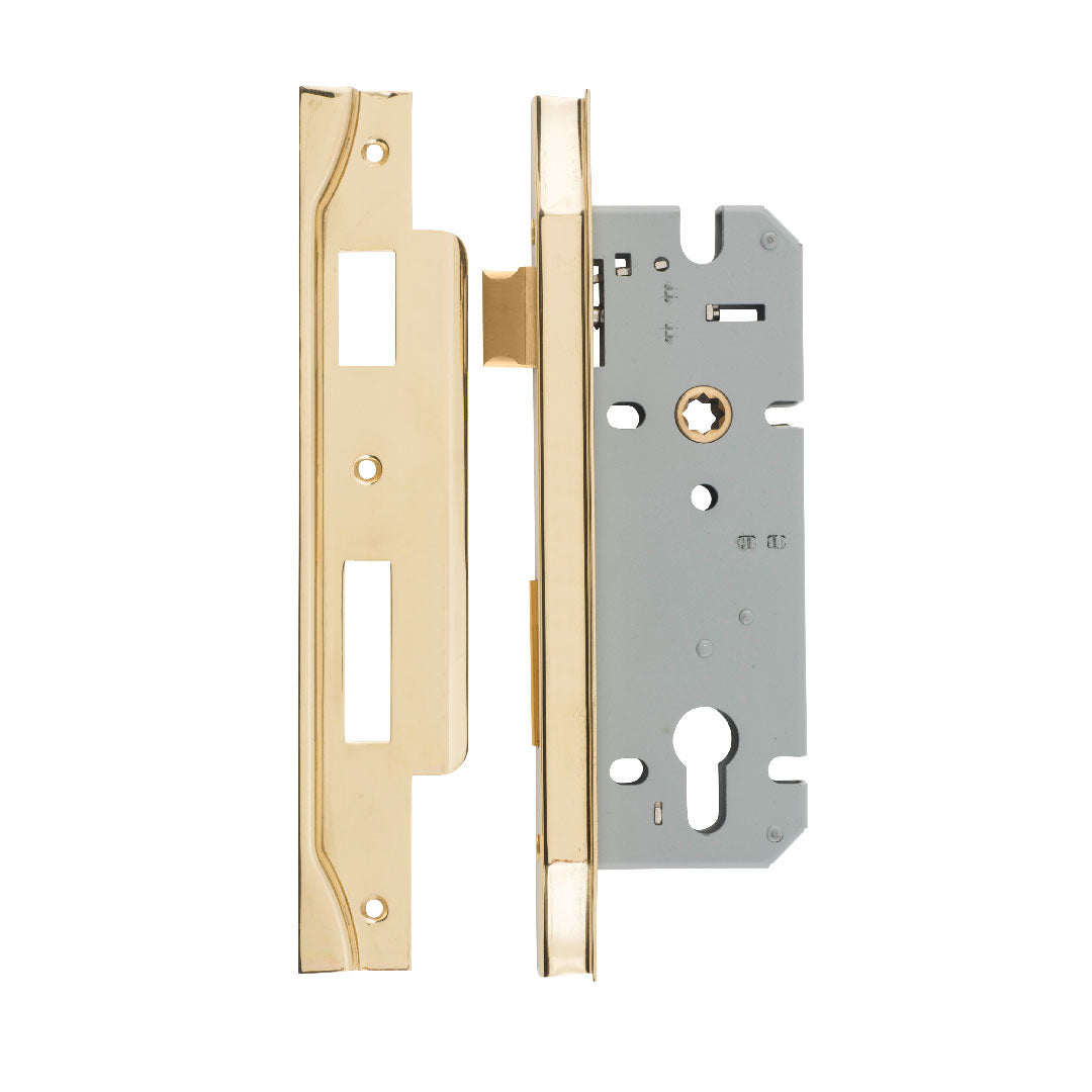 Iver Euro Mortice Lock Rebated 45mm Backset