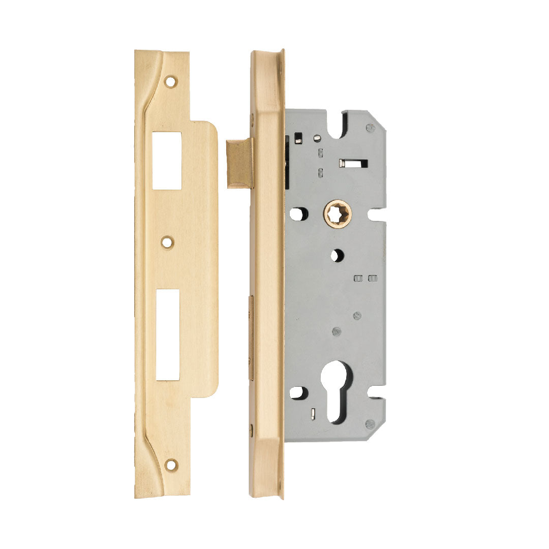 Iver Euro Mortice Lock Rebated 45mm Backset