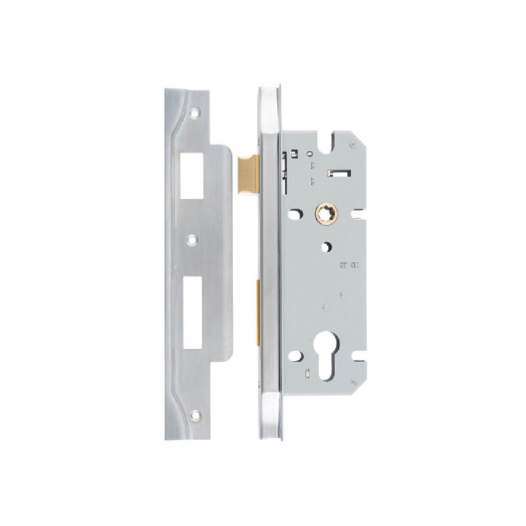 Iver Euro Mortice Lock Rebated 45mm Backset