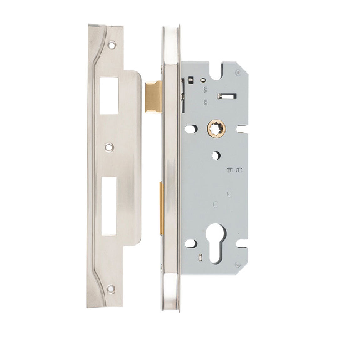 Iver Euro Mortice Lock Rebated 45mm Backset