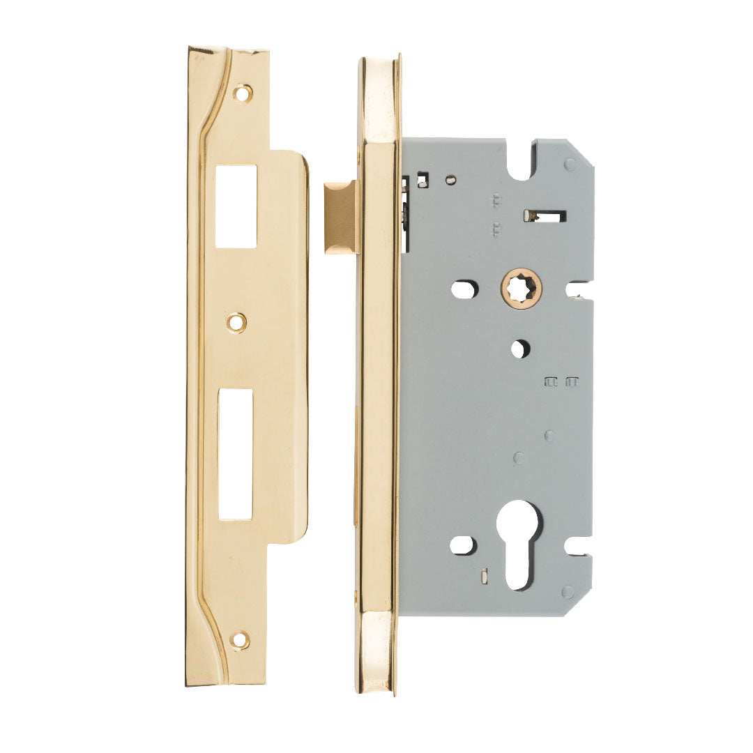 Iver Euro Mortice Lock Rebated 60mm Backset