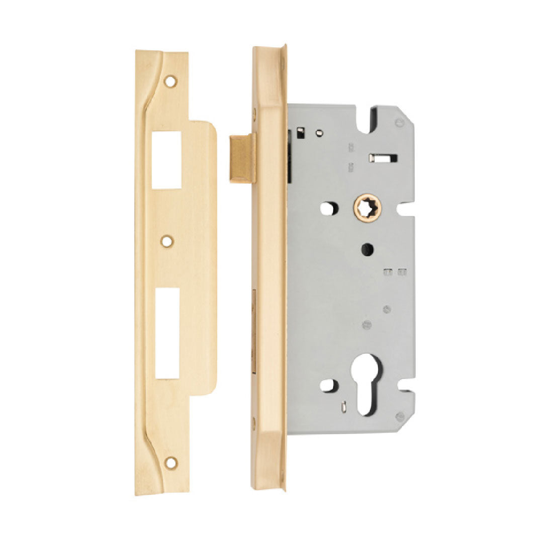 Iver Euro Mortice Lock Rebated 60mm Backset