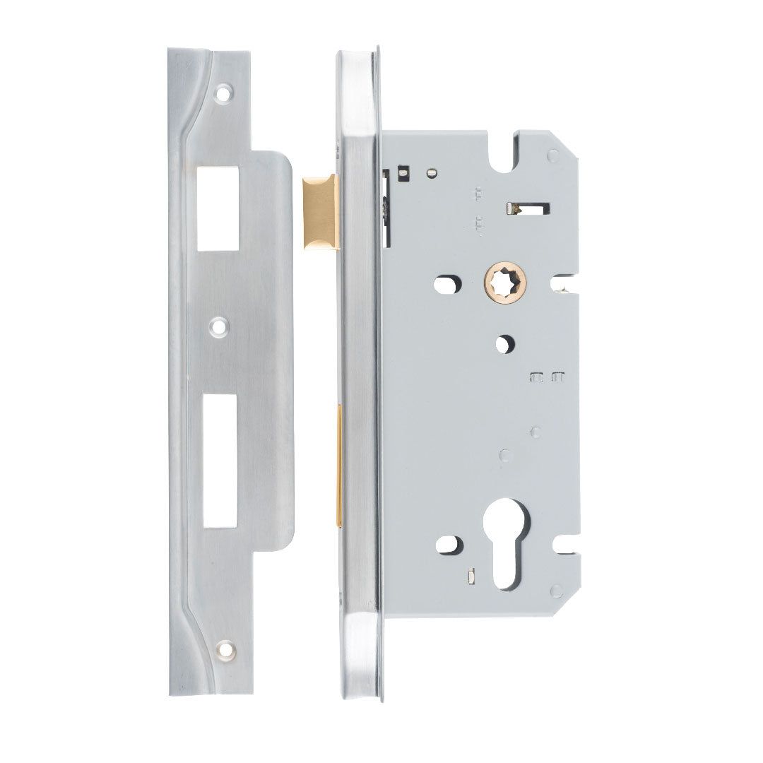 Iver Euro Mortice Lock Rebated 60mm Backset