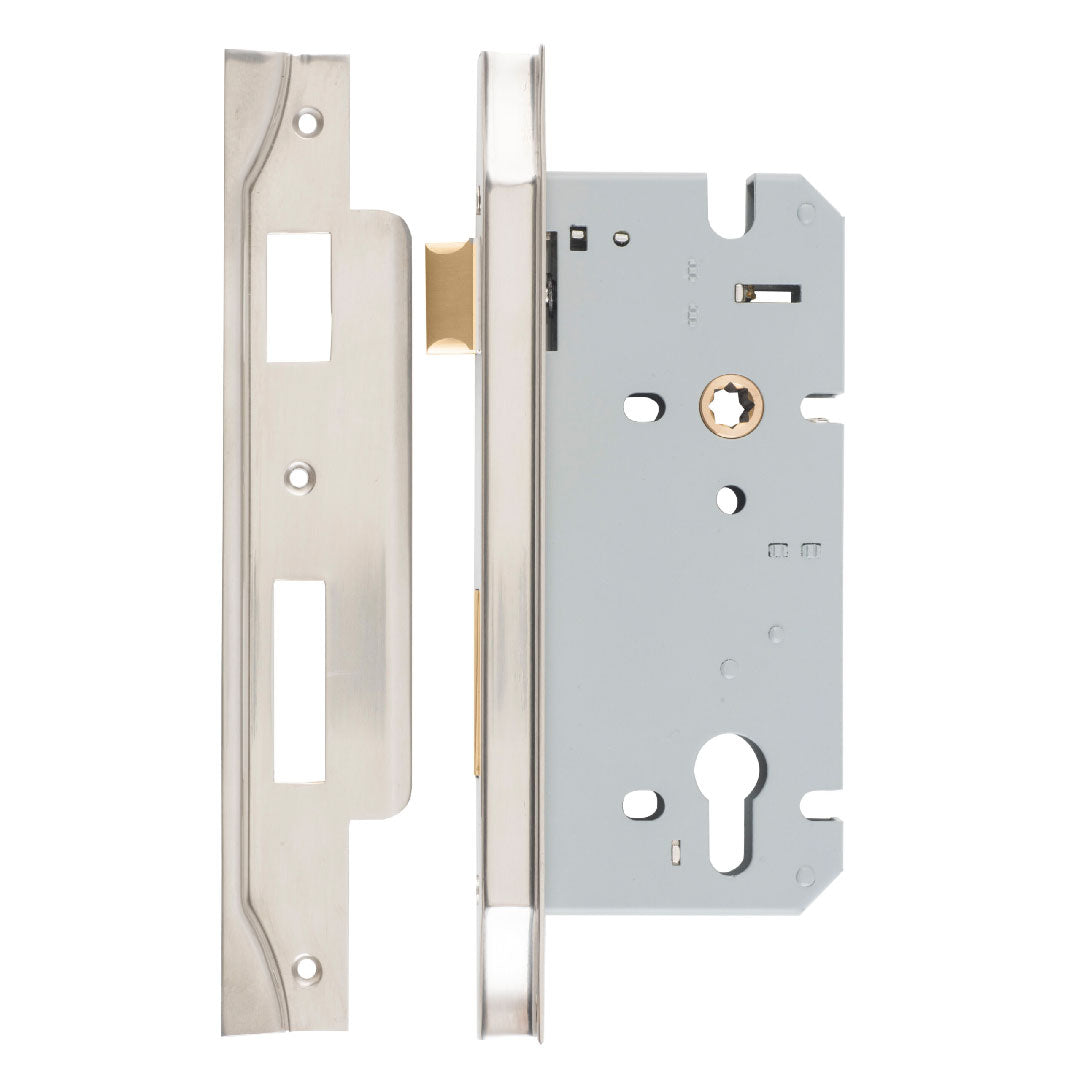 Iver Euro Mortice Lock Rebated 60mm Backset